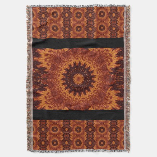 Schwarze und goldene Wildblumen 11 Decke (Vorderseite Vertikal)