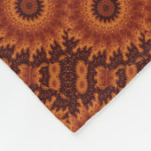 Schwarze und goldene Wildblumen 12 Fleecedecke (Ecke)