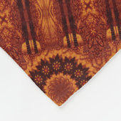 Schwarze und goldene Wildblumen 13 Fleecedecke (Ecke)