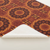 Schwarze und goldene Wildblumen 13 Sherpadecke (3/4)