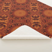 Schwarze und goldene Wildblumen 14 Sherpadecke (3/4)