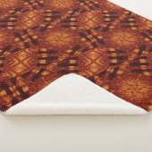 Schwarze und goldene Wildblumen 16 Sherpadecke (3/4)