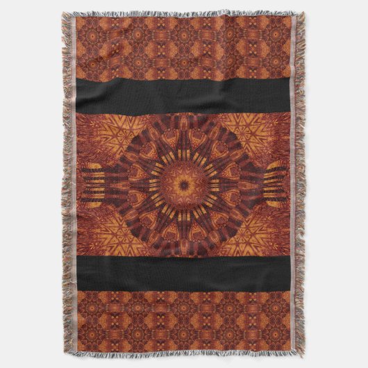 Schwarze und goldene Wildblumen 20 Decke (Vorderseite Vertikal)