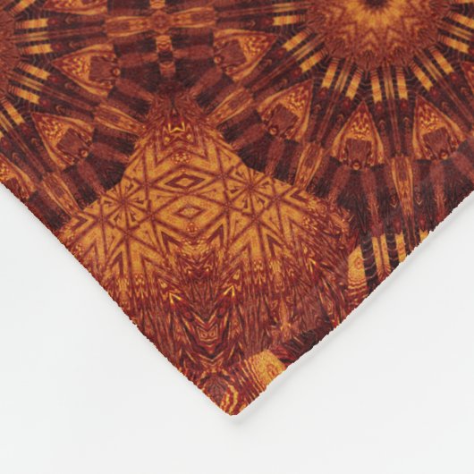 Schwarze und goldene Wildblumen 20 Fleecedecke (Ecke)