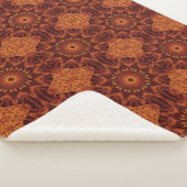 Schwarze und goldene Wildblumen 20 Sherpadecke (3/4)