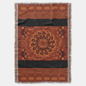 Schwarze und goldene Wildblumen 21 Decke (Vorderseite Vertikal)