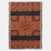 Schwarze und goldene Wildblumen 22 Decke (Vorderseite Vertikal)