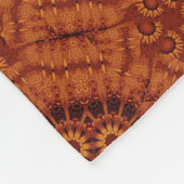 Schwarze und goldene Wildblumen 22 Fleecedecke (Ecke)