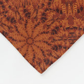 Schwarze und goldene Wildblumen 23 Fleecedecke (Ecke)