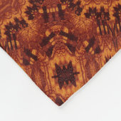 Schwarze und goldene Wildblumen 27 Fleecedecke (Ecke)