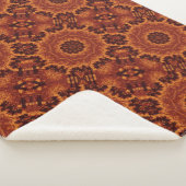 Schwarze und goldene Wildblumen 27 Sherpadecke (3/4)