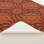 Schwarze und goldene Wildblumen 4 Sherpadecke (3/4)