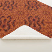 Schwarze und goldene Wildblumen 6 Sherpadecke (3/4)