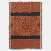 Schwarze und goldene Wildblumen 7 Decke (Vorderseite Vertikal)