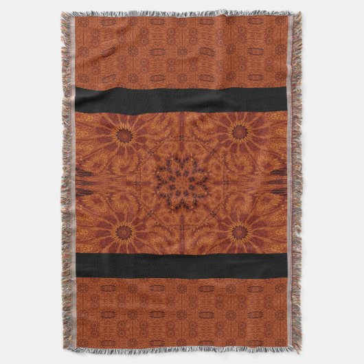 Schwarze und goldene Wildblumen 7 Decke (Vorderseite Vertikal)