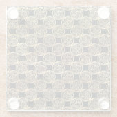 SCHWARZE UND GOLDKÖRPER KNOTEN UND KREUZEN GLASUNTERSETZER (Rückseite)