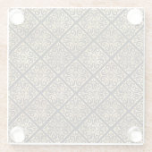 SCHWARZE UND GOLDKÖRPER KNOTEN UND KREUZEN GLASUNTERSETZER (Rückseite)