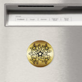 SCHWARZE UND GOLDSTERNE MAGNET (In Situ (Geschirrspüler))