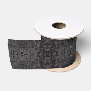 Schwarze und graue abstrakte Grafik-Kunst-Design Satinband