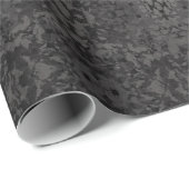 Schwarze und graue abstrakte Grafikdesign-Kunst Geschenkpapier (Rolleneckpunkt)