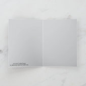 Schwarze und graue abstrakte Grafikdesign-Kunst Karte (Innenseite)