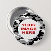 SCHWARZE UND GRAUE CAMOUFLAGE BUTTON (Vorne & Hinten)