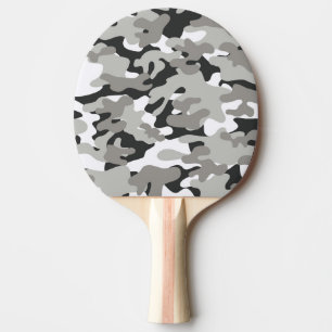 Schwarze und graue Camouflage Tischtennis Schläger