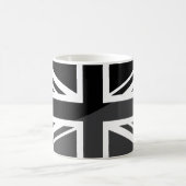 Schwarze und graue Flagge Kaffeetasse (Mittel)