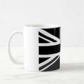 Schwarze und graue Flagge Kaffeetasse (Links)