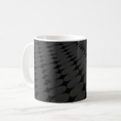 Schwarze und graue gepunktete Oberfläche Kaffeetasse (Vorderseite Links)