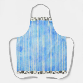 Schwarze und graue moderne Polka-Punkte Schürze