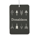 Schwarze und graue Pfeile Autolufterfrischer (Vorderseite)