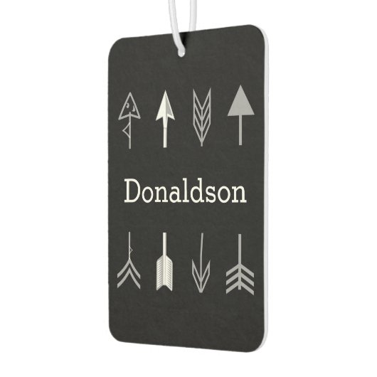 Schwarze und graue Pfeile Autolufterfrischer (Links)