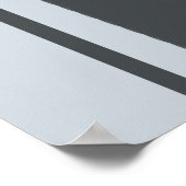 Schwarze und graue Punkte und Linien Poster (Ecke)