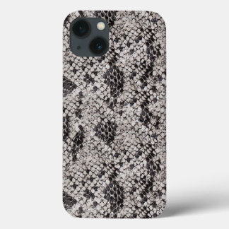 Schwarze und graue Schlangenhaut Case-Mate iPhone Hülle