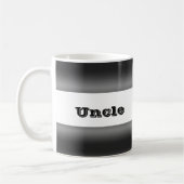 Schwarze und graue Tasse für einen Onkel (Links)