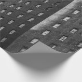 SCHWARZE UND GRAUKONKRETE GEBÄUDE GESCHENKPAPIER (Ecke)