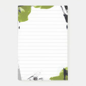 Schwarze und grüne abstrakte Design 3M Post-it® No Post-it Klebezettel (Vorderseite)