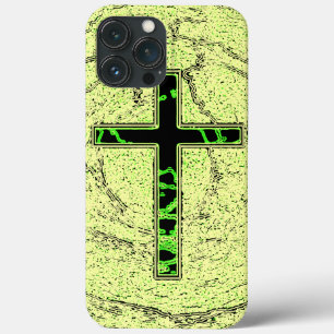 SCHWARZE UND GRÜNE KREUZEN MIT MARKE Case-Mate iPhone HÜLLE