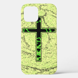 SCHWARZE UND GRÜNE KREUZEN MIT MARKE Case-Mate iPhone HÜLLE