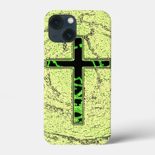 SCHWARZE UND GRÜNE KREUZEN MIT MARKE Case-Mate iPhone HÜLLE (Rückseite)
