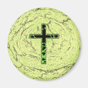 SCHWARZE UND GRÜNE KREUZEN MIT MARKE MAGNET