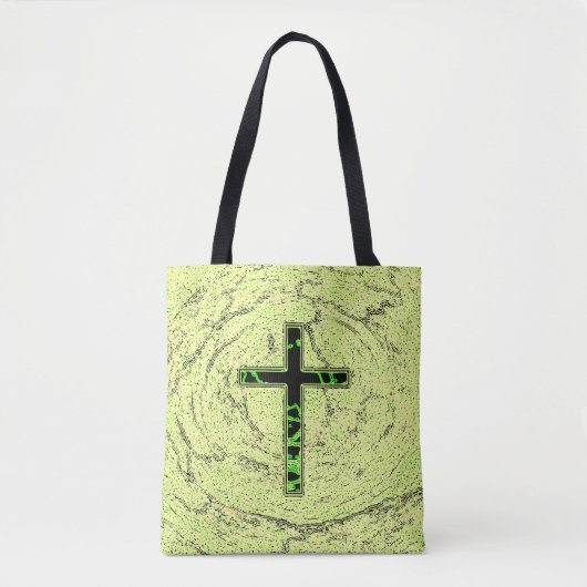 SCHWARZE UND GRÜNE KREUZEN MIT MARKE TASCHE (Vorderseite)