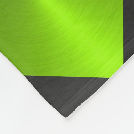 Schwarze und grüne Metallic-Aussichtsplattformen Fleecedecke (Ecke)