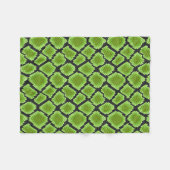 Schwarze und Grüne Schlangenhaut Fleecedecke (Vorderseite (Horizontal))