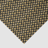 Schwarze und Imitate Goldene Foil Herz Muttertag Seidenpapier (Detail)