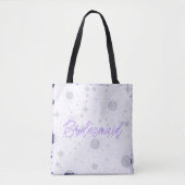 Schwarze und Lila Celestial Bridesmaid Tasche (Vorderseite)