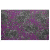 Schwarze und Lila dunkle gotische Rose Floral Stoff (Fat Quarter (45,7 x 55,9 cm))