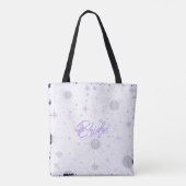 Schwarze und Lila Himmelsbrille Tasche (Rückseite)