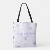 Schwarze und Lila Himmelshochzeit Tasche (Rückseite)